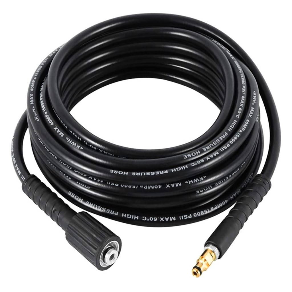 HASTHIP 6m High Pressure Washer Hose, Heavy Duty Car Pressure Washer 5800 PSI Hose Pipe for Karcher Cazar Ballorex Jpt Starq Car Washers HASTHIP 6m High Pressure Washer Hose, Heavy Duty Car Pressure Washer 5800 PSI Hose Pipe for Karcher Cazar Ballorex Jpt Starq Car Washers